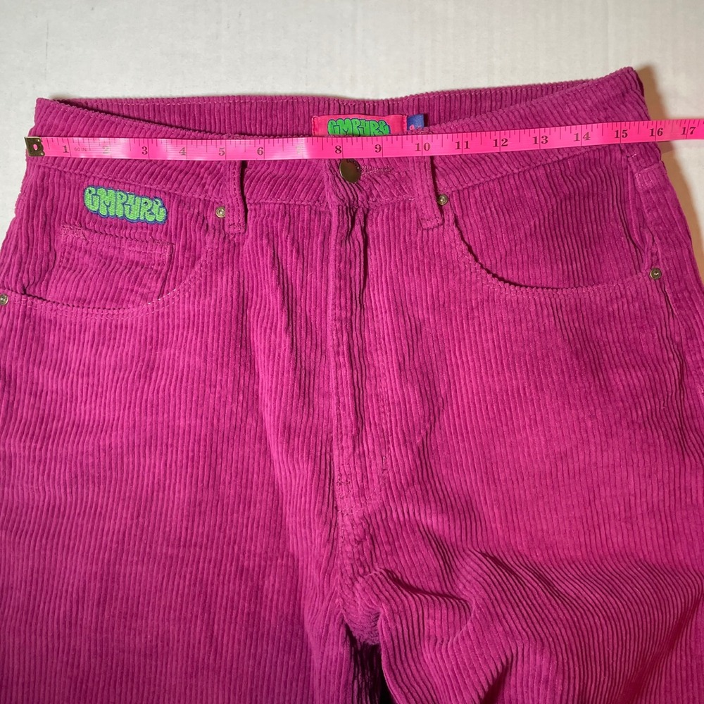 Empyre Tori Magenta Pink Corduroy Pants High Waisted Straight Leg Womens Size 8 - Picture 8 of 9